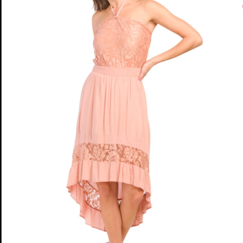 Almost Famous Juniors Hi-lo Hem Dress